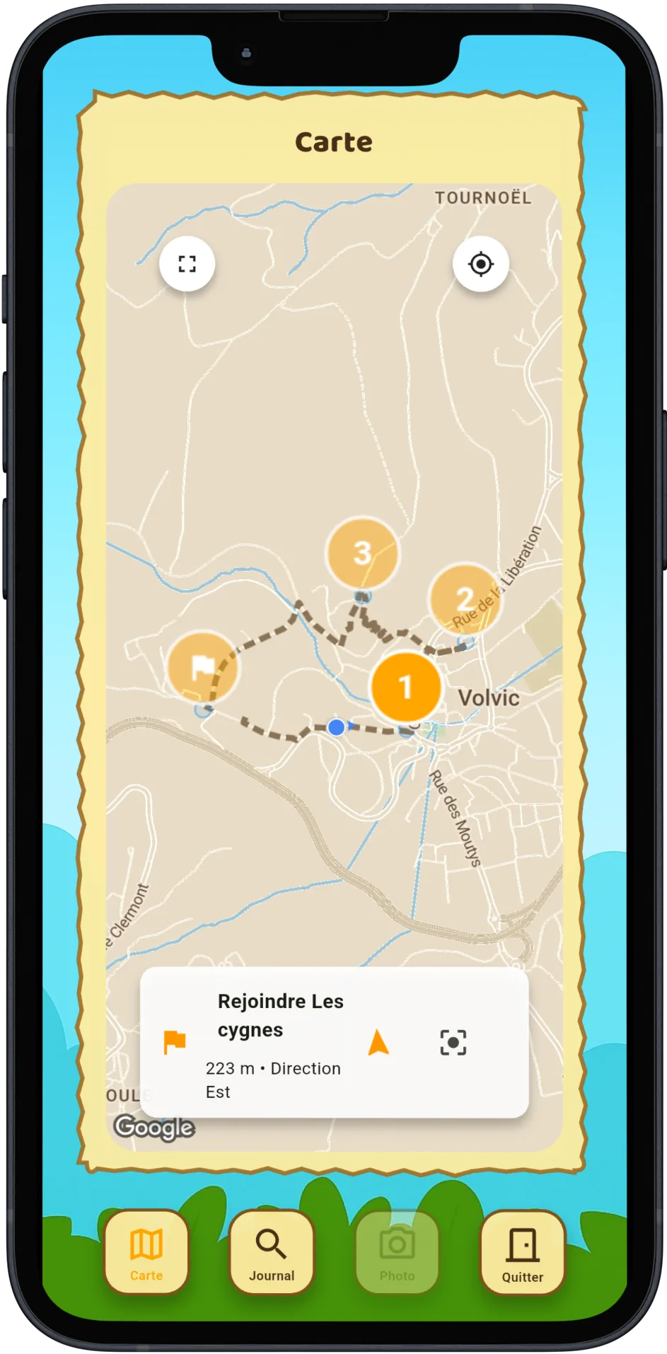 Aperçu de la géolocalisation Terriko